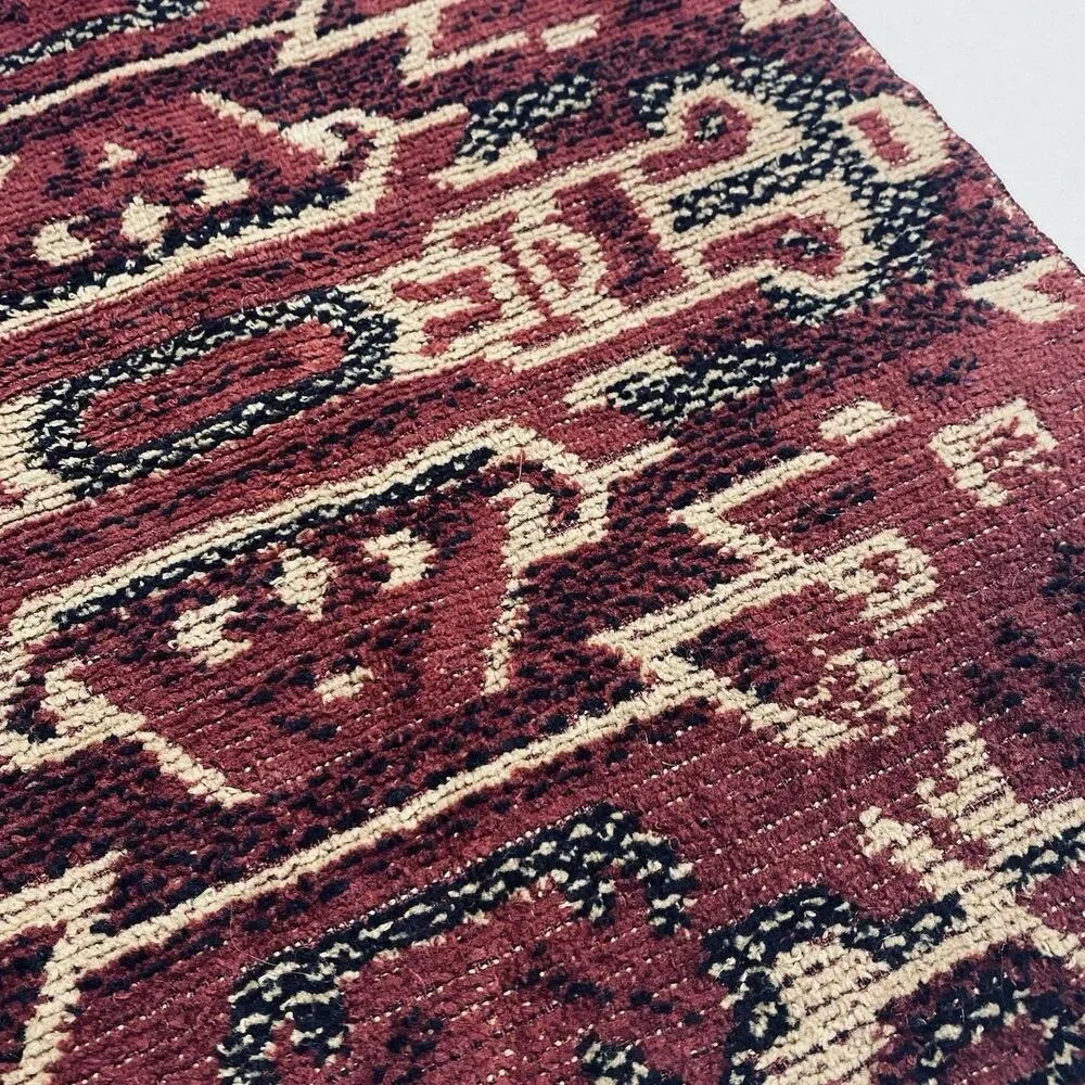 Vintage Ralph Lauren Southwest Native Aztec 1 Washcloth Towel Rust Burgundy Tan